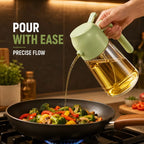 Dual Action Oil Sprayer Pourer Bottle