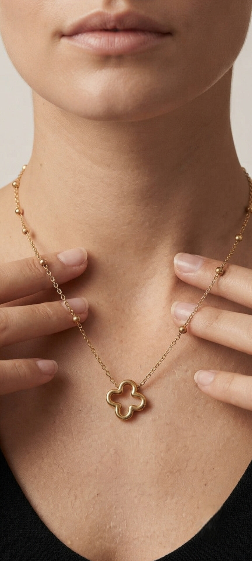 Winifred Anti Tarnish Stainless Steel Gold Stylish Necklace