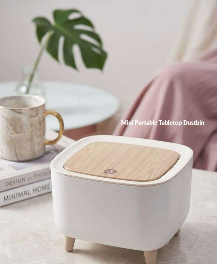 Mini Portable Tabletop Dustbin